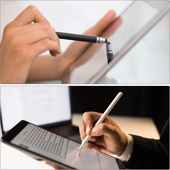 MECCANIXITY 12pcs 5.5mm Stylus Pen Fine Tips Conductive Fiber Capacitive Touch Screen Pens Tip Universal Replacement