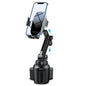 Miracase Cup Phone Holder for Car, [Upgraded Version] Adjustable Long Neck Car Cup Holder Phone Mount Cradle Friendly Compatible with iPhone Samsung Google and All Smartphones, Light Blue