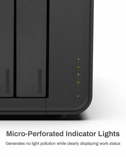 TERRAMASTER F4-424 Pro NAS Storage - 4Bay Core i3-N305 8-Core 8-Thread CPU, 32GB DDR5 RAM, 2.5GbE Port x 2, Network Attached Storage Peak Performance for Business (Diskless) Black