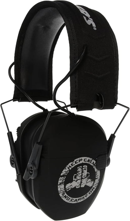 Walker's Razor Slim Ultra Low Profile Compact Design Adjustable Range Shooting Hunting Hearing Protection Electronic Earmuffs