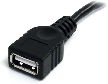 StarTech.com 3 ft Black USB 2.0 Extension Cable A to A - M/F - 3 ft USB A to A Cord (USBEXTAA3BK)