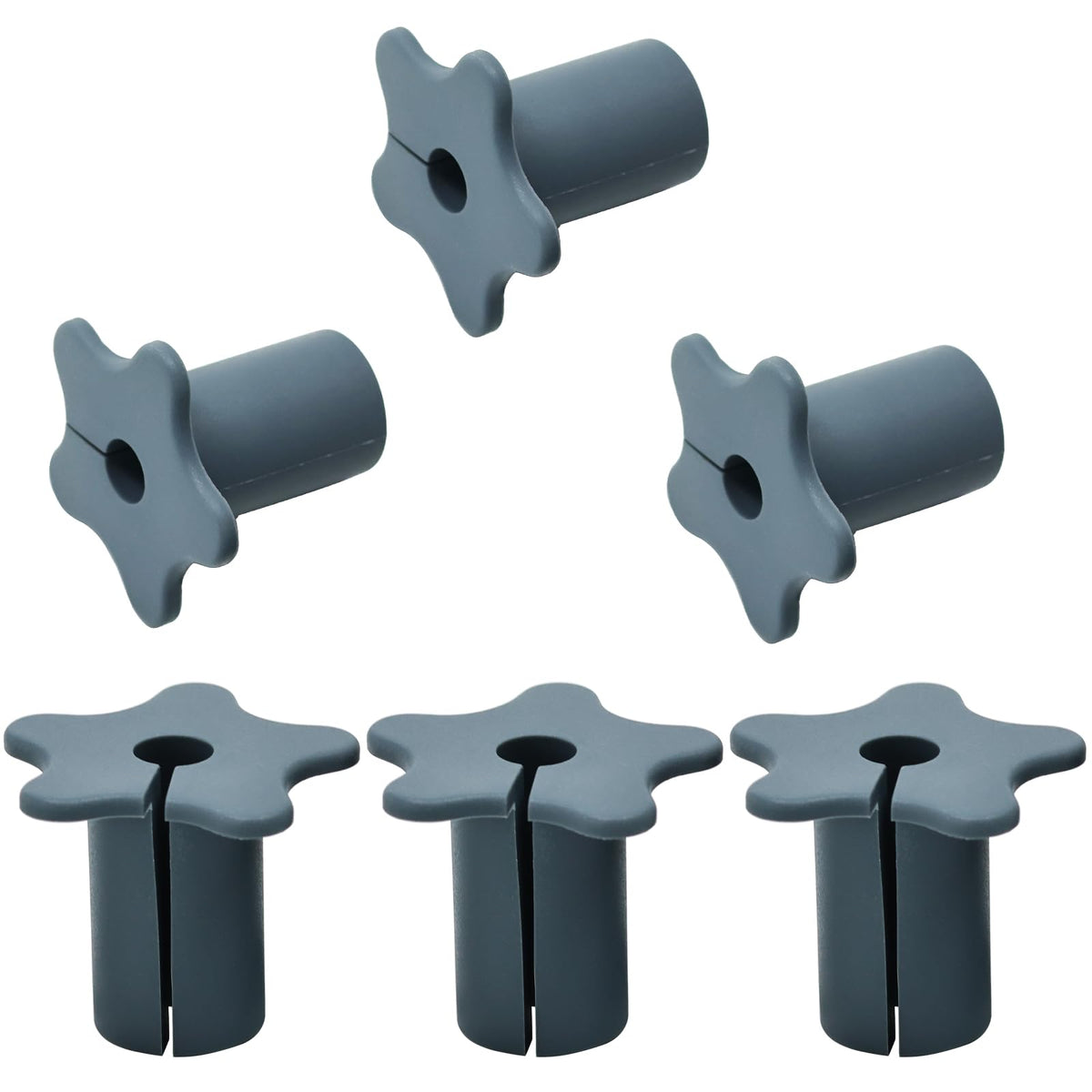 EASYEAH 2pc Black Starlink Cable Grommets 1" Silicone Wire Hole Grommet