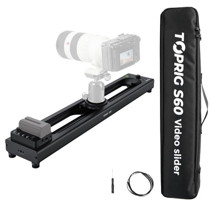 Accsoon Toprig S40 Motorized Camera Slider 40cm/16 App Wireless Control Carbon Fiber Dolly Rail Slider Support IME Lapse Photography