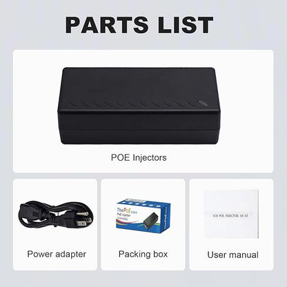 Gigabit PoE+ Injector Adapter - 30W 48V Power Over Ethernet Plus - 10/100/1000Mbps, IEEE 802.3af/at Compliant - Up to 100 M (328 ft) Range, by ThePoEstore