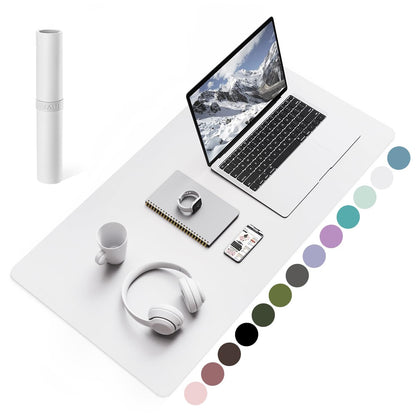 YSAGi Non-Slip Leather Desk Pad, Waterproof Laptop Computer Desk Keyboard Mat, Table Protector Blotter Mat, Large Mouse Pad for Office/Work/Home/Decor(Black, 31.5" x 15.7")