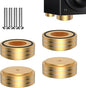 Viborg HiFi Speaker Spikes Isolation Stand Feet Pads 58x22MM, 4X Speaker Floor Protector Shock Absorber with Rubber Ring and Mounting Screws(M4*0.7) for AMP Turntable DAC Recorder