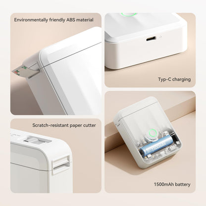 NIIMBOT D110 Label Maker Machine, Bluetooth Thermal Label Printer