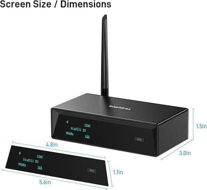 B3 Professional XLR Bluetooth v5.1 Music Receiver, LDAC & aptX HD Streamer, Built-in ESS DAC, Analog RCA, Digital Optical and COAXIAL Outputs, for Audio Mixer, DJ Speakers & PA System