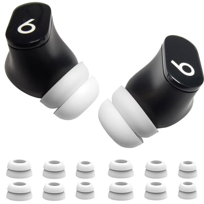 Double Flange Ear Tips for Beats Studio Buds, Anti-Slip Noise Isolating