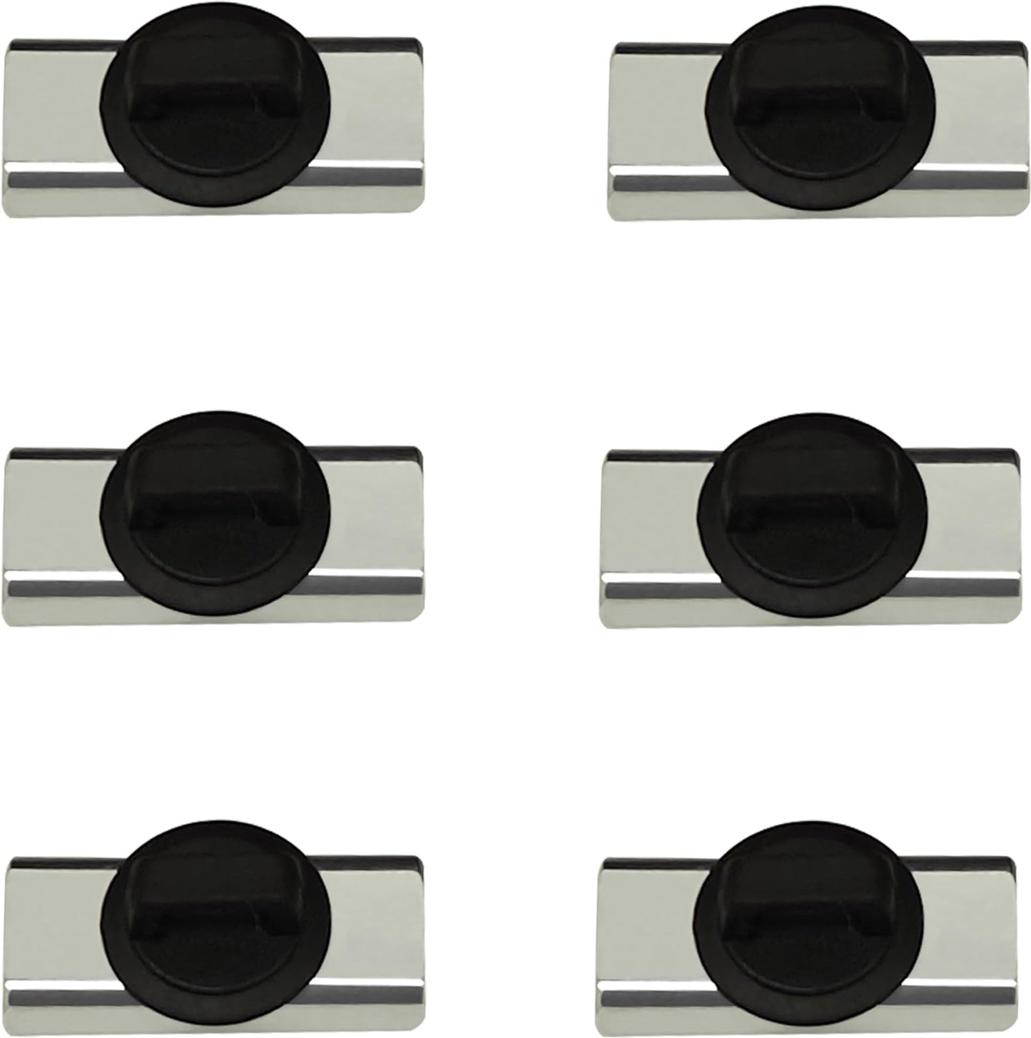 CNHABAGU Magnet Zip Tie Mount Magnetic Zip Ties Mount Holder Strong 1-Second Magnetic Snap Installation Heavy-Duty Waterproof Cable Tie Mounts for Car Boat Workshop Industrial Organizing (6 Piece)