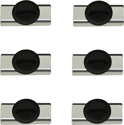 CNHABAGU Magnet Zip Tie Mount Magnetic Zip Ties Mount Holder Strong 1-Second Magnetic Snap Installation Heavy-Duty Waterproof Cable Tie Mounts for Car Boat Workshop Industrial Organizing (6 Piece)
