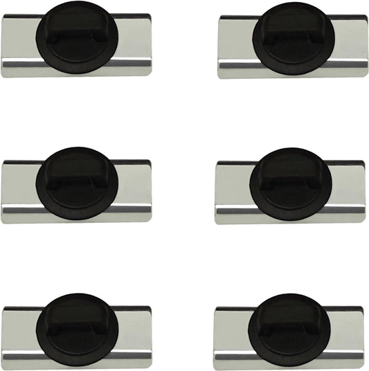 CNHABAGU Magnet Zip Tie Mount Magnetic Zip Ties Mount Holder Strong 1-Second Magnetic Snap Installation Heavy-Duty Waterproof Cable Tie Mounts for Car Boat Workshop Industrial Organizing (6 Piece)