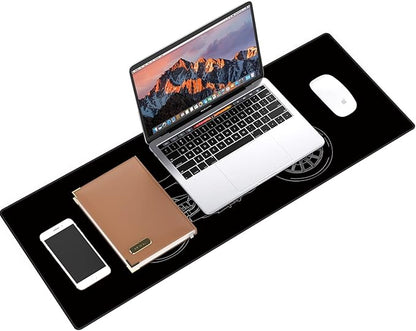 Galdas Gaming Mouse Pad XXL XL Large Long Extended Big Mousepad Non-Slip Rubber Keyboard Mouse Pad with Stitched Edges for Laptop Home Office (31.5x11.8x0.08 Inch) … (Motor)