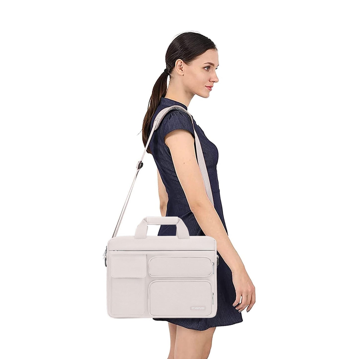 MOSISO Laptop Shoulder Bag 16 inch, 15-15.6 inch Computer Bag
