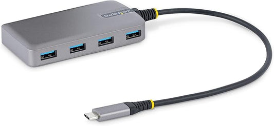 StarTech 4-Port USB-C to 4x USB-A Hub, 5Gbps, USB Powered with Aux Input