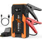 S ZEVZO ET05 Jump Starter 5000A Portable Car Jump Starter Battery Pack (7.2L Gas/ 5.5L Diesel), 51.8Wh 12V Jump Box with USB Ports, LCD Display and 3 Modes Flashlight