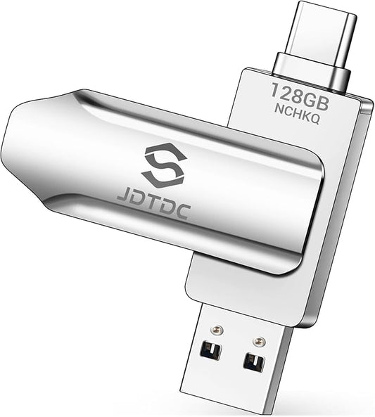 128GB Photo-Stick-iPhone-16 15-Flash-Drive iPhone USB C Memory Stick For Photo Video Contact iPhone-External-Storage-iPad-Photo-Backup-Stick iPhone-Thumb-Drive iPhone-Photo-Storage Android-Photo-Stick