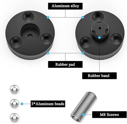 Audiocrast 4X HiFi Speaker Spikes 40×23mm Speaker Stand Feet Pads HiFi Shock Absorber Feet Aluminum Isolation Feet for Audio Speaker Subwoofer CD DVD Amplifier Turntable DAC