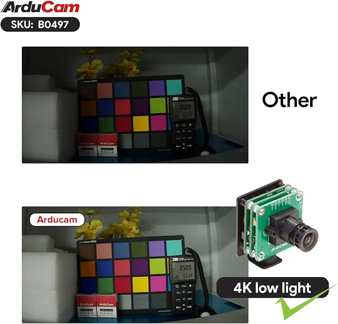 Arducam USB 3.0 Camera, 8.3MP 90fps@720p High-Speed USB Camera Module, 4K IMX678 Low Light Webcam with 100°D Wide Angle M12 Lens for Windows, Linux
