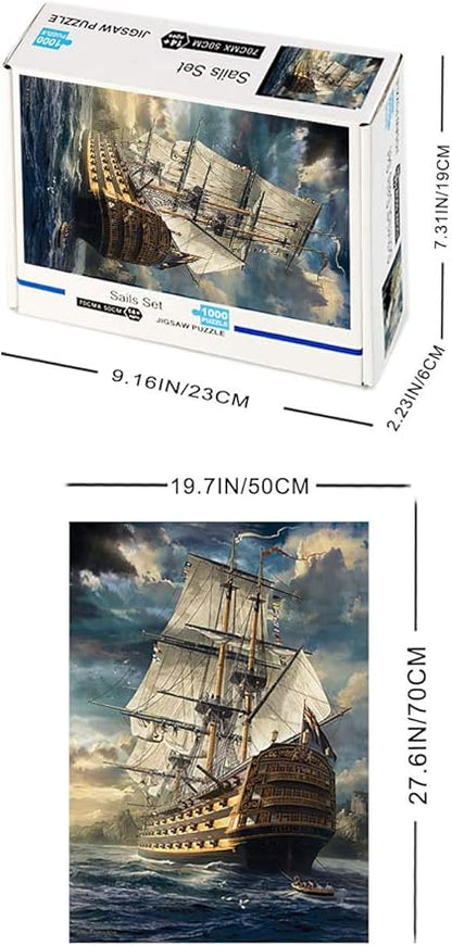 1000 Piece Jigsaw Puzzle, The Great Voyage Puzzle for Adults and Kids Children Educational Toys (The Great Voyage)