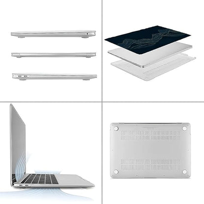 Compatible with MacBook Air 13.3 13.6 Inch Case 2022 2021 2020 2019 Plastic Hard Shell Case Cover,13.3 Air (A1932/A2179/A2337), Dark Mountains