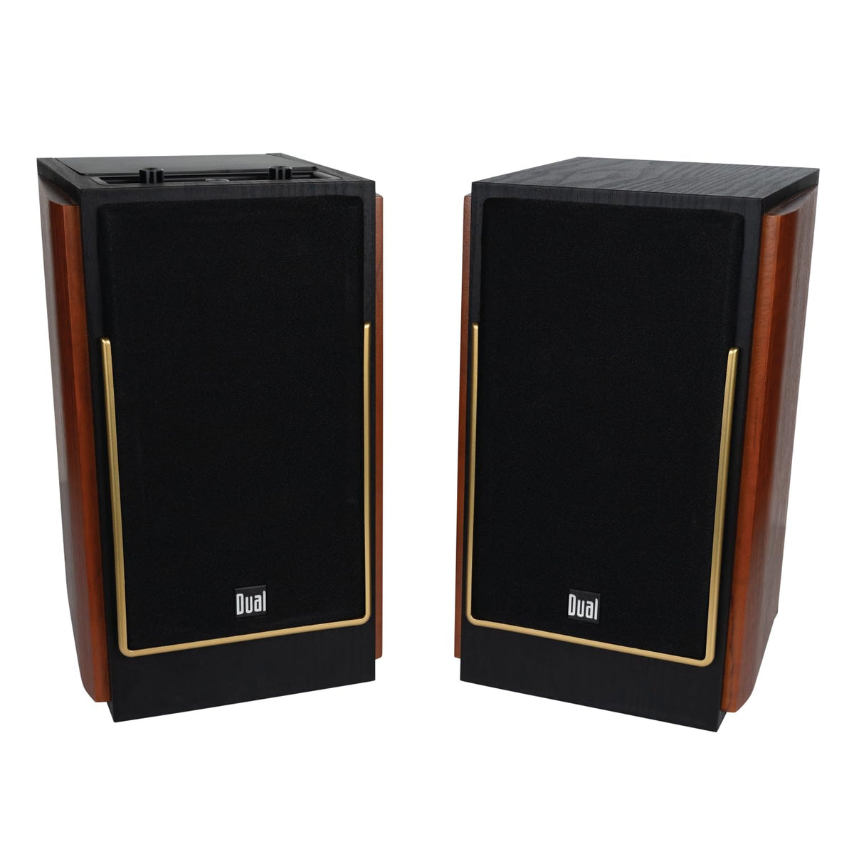 Dual Electronics LUHSL20B Bookshelf Speakers Pair Bluetooth & Class-D Amp