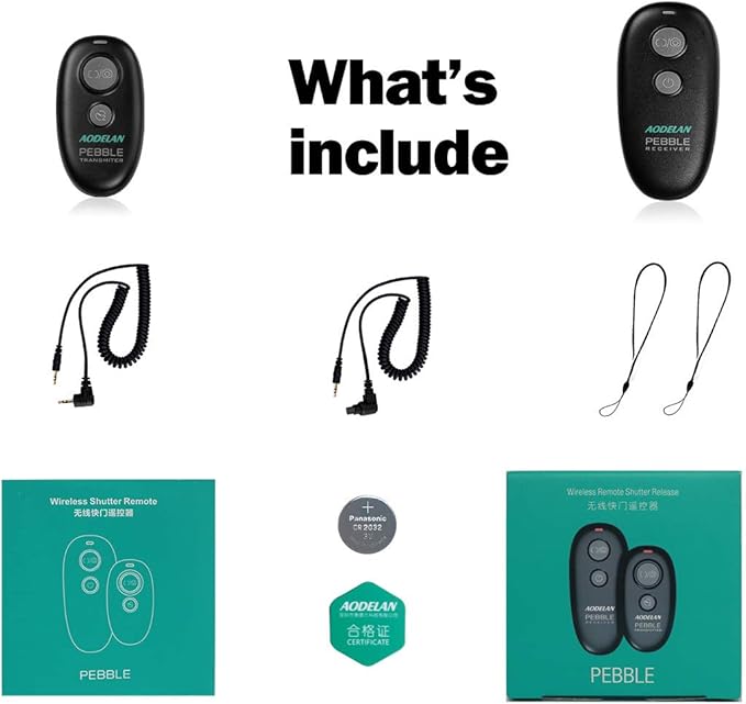 Camera Wireless Shutter Release Remote Control for Sony a7III, a9, a7RIII, a7RII, a7M3,a7M2, a7sII, A6000, HX300, RX100ii, RX100 V(A), RX100 VI, a850, a55, a67, a77, a99; Replace RM-L1AM and RM-SPR1