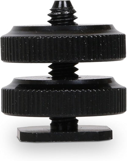 SLOW DOLPHIN 1/4 Inch Hot Shoe Mount Adapter Tripod Screw for DSLR Camera Rig(2 Packs)