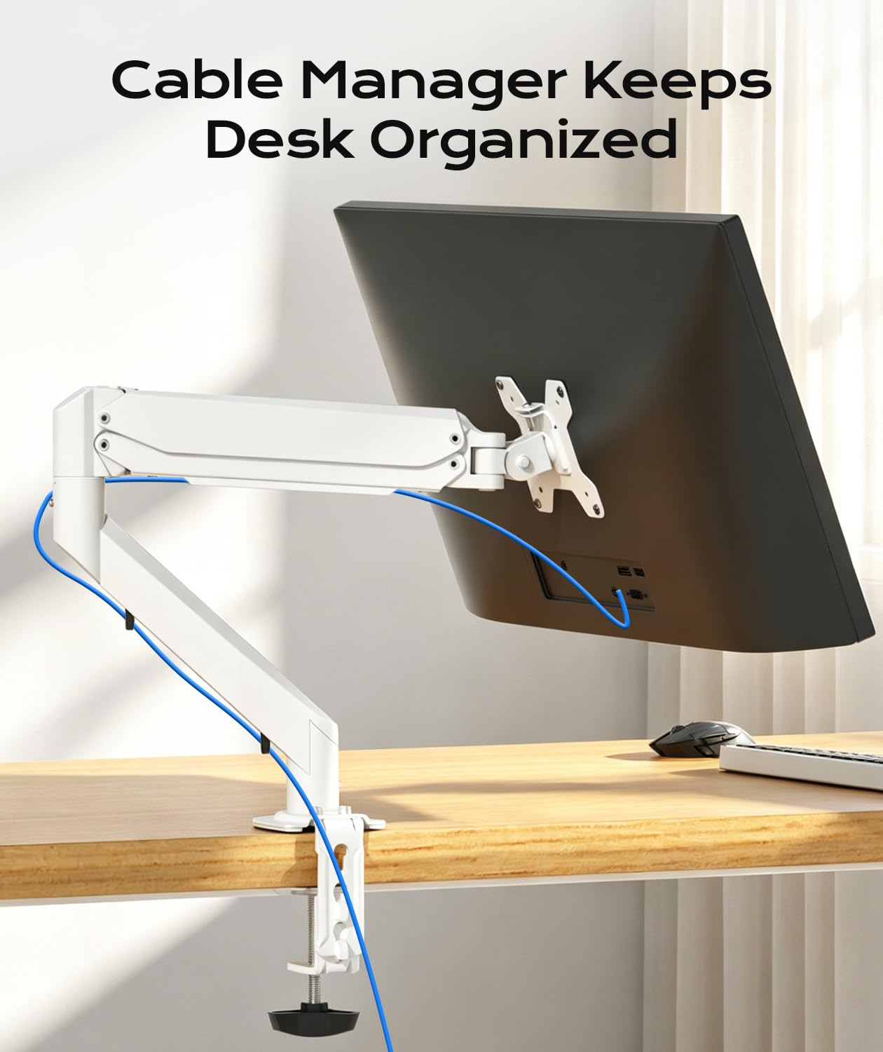 Pholiten Single Monitor Mount for up to 32 inch Screens, VESA 75/100mm