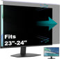 Hanging Computer Privacy Screen Protector Shield Compatible for 23/24 Inch Widescreen Desktop Monitor -Anti Glare & Blue Light Filter-Hanging Design for Easy On/Off