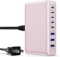 USB C Charger 300W USB C Charger Block 8-Ports GaN IV Fast Charging Station,PD 100W Laptop Charging Hub Wall Adapter Compatible with MacBook/Air,DELL,Steam Desk,iPhone 16/15/14,Galaxy S24