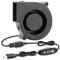 75mm x 30mm USB Blower Fan 5V Turbine Centrifugal Blower Fan for Cooling DIY Computer Case PC 3D Printer Electronics Cabinet Helmet Laptop Game Consoles