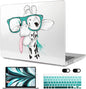 MEEgoodo Case for MacBook Air M4/M3/M2 13.6 inch 2025 2024 2022, Fit Model A3240 A3113 A2681, Compatible with MacBook Air 13 inch, Laptop Hard Shell Case with Keyboard Cover, Funny Giraffe