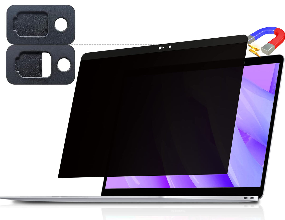 Peslv Magnetic Privacy Screen for Macbook Air 13.6/13 Inch (2022-2026, M2, M3, M4, M5), Removable Matte Anti Glare Blue Light Protector Private Security Filter for 13.6inch Mac Laptop Computer