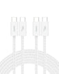 Belkin USB C to USB C 60W Braided Cable 2 Pack, 9.9ft iPhone Charger Cord