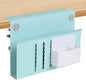 Desk Side Storage Organizer, Under Desk Laptop Holder Clamp on Table Shelf, No Drill Laptop Mount with Magnetic Pen Holder, Hanging Table Organizer for Office and Home