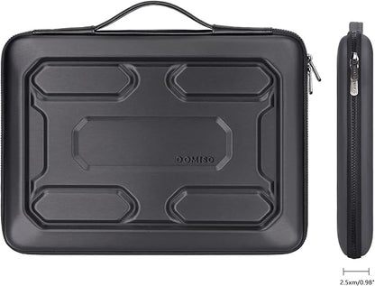 DOMISO 17 inch Laptop Sleeve with Handle Shockproof Computer Bag Waterproof EVA Protective Carrying Case for 17.3" MSI GS73VR Stealth Pro/HP Envy 17/LG Gram 17"/ROG Strix GL702VS, Black
