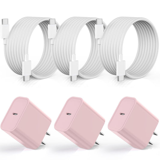[3Pack] 20W USB C Fast Charger iPhone 17 16 Fast Charging, Apple 17 Charger