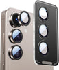 X-it Camera Lens Protector for Samsung S25 Plus, 9H Tempered Glass, Independent Metal Aluminum Edge Original Protection Design, Suitable for Phone Case, Anti-scratch, Anti-reflective,PinkGold
