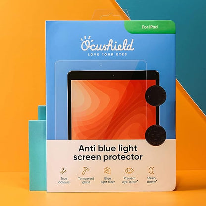 Ocushield Anti Blue Light Tempered Glass Screen Protector for Apple iPad 10.9” - 10th Gen - Blue Light Filter for iPad - Anti Glare - Protect Your Eyes & Improve Sleep (2022-2025)