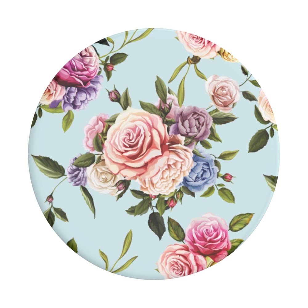 PopSockets Phone Grip with Expanding Kickstand, Adhesive Grip - Retro Wild Rose