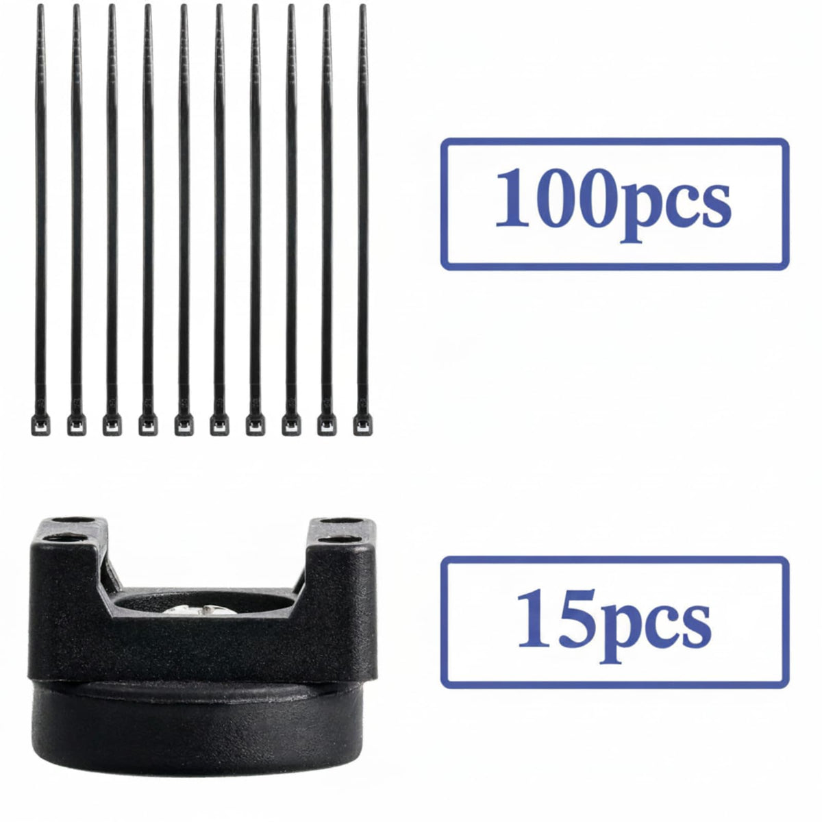Yookeer 120 Pieces Magnetic Zip Tie Mount Cable Wire Management Base, 22 mm