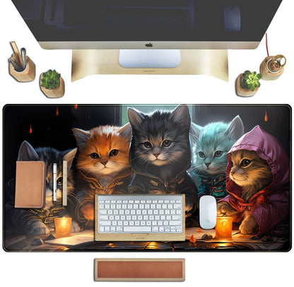 Commander Roleplay Desk Pad Mat Role Gaming XXL Big Mouse Pad Gaming Tabletop Game Gamer Gift - Mousepad XXL Laptop Computer Keyboard Pad with Stitched Edges Anti-Slip Funny Deskpad 31.5x15.7 in