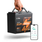 Litime 4 Packs 12V 100Ah Xtra Mini LiFePO4 Battery for RV, Camper, Boat