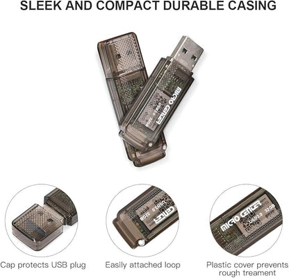 INLAND Micro Center SuperSpeed 5 Pack 32GB USB 3.0 Flash Drive Gum Size Memory Stick Thumb Drive Data Storage Jump Drive (32G 5-Pack)