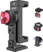 ULANZI ST-27 Phone Tripod Mount, 360° Metal Phone Holder for Tripod w 3 Cold Shoes & Arca Port, Versatile Smartphone Adapter for iPhone 17 16, Desktop Tripods, and Live Streaming/Vlogging Setup