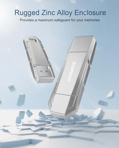 256GB USB C Flash Drive Up to 450MB/s USB 3.2 Solid State Thumb Drive Type-A + Type-C 2-in-1 Flash Drive Memory Stick Data Storage Compatible with Smartphone Tablet Computer Game Console