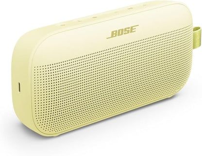 Bose SoundLink Flex Portable Bluetooth Speaker (2nd Gen), Portable Outdoor Speaker with Hi-Fi Audio, Up to 12 Hours Battery Life, Waterproof and Dustproof, Citrus Yellow - Limited Edition Color
