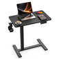 FiCiHi 28 Inch Small Electric Standing Desk, Adjustable Mobile Laptop Desk
