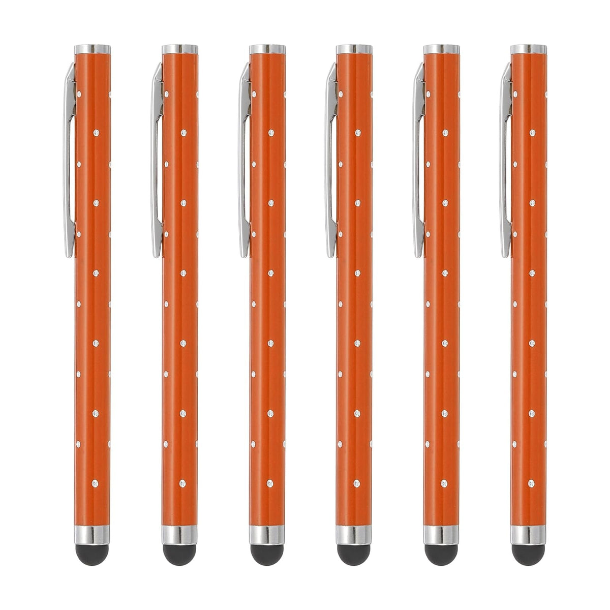 PATIKIL Stylus Pens for Touch Screens, 6 Pcs High Precision Universal Bling Stylus Crystal Metal Capacitive Pen for Touch Screen Devices Phone Tablets Laptop, Pink